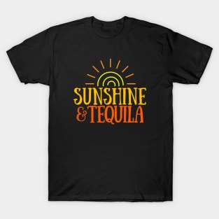 Sunshine & Tequila - Summer Margaritas T-Shirt
